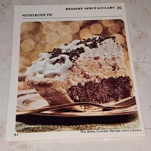 The Betty Crocker Recipe Card Library REPLACEMENT CARD DESSERT SPECTACULARS